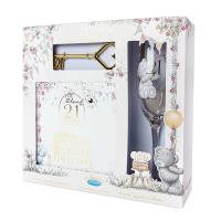 21st Birthday Plaque Glass & Key Me to You Bear Gift Set Extra Image 1 Preview